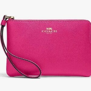 COACH Corner Zip Wristlet